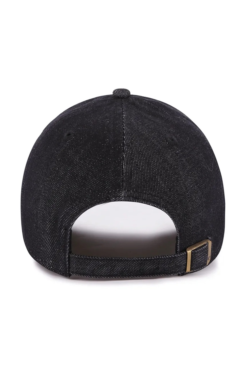 Хлопковая кепка 47 brand MLB New York Yankees цвет чёрный B-LENON17DGS-BK