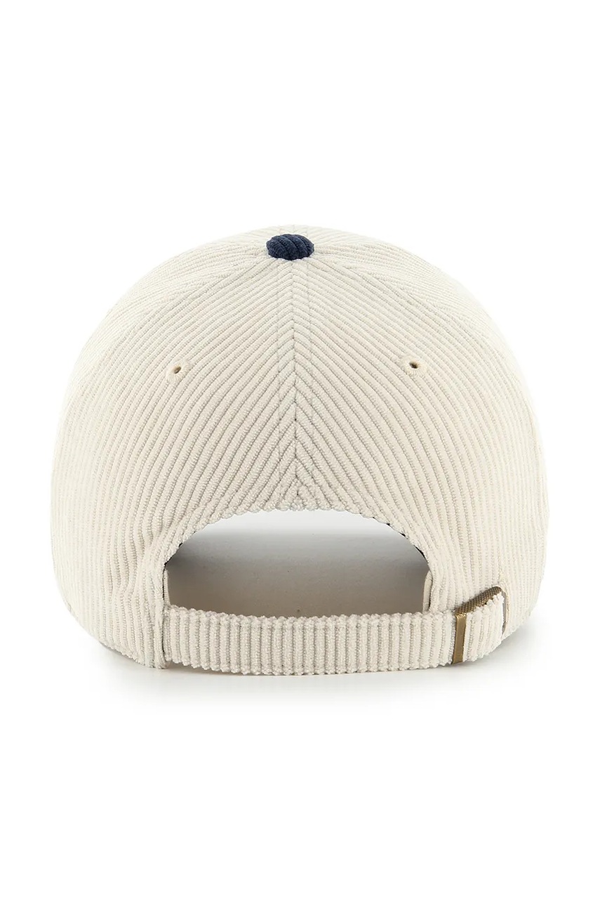 Вельветовая кепка 47 brand MLB New York Yankees цвет бежевый B-TCBRT17EWS-NTA