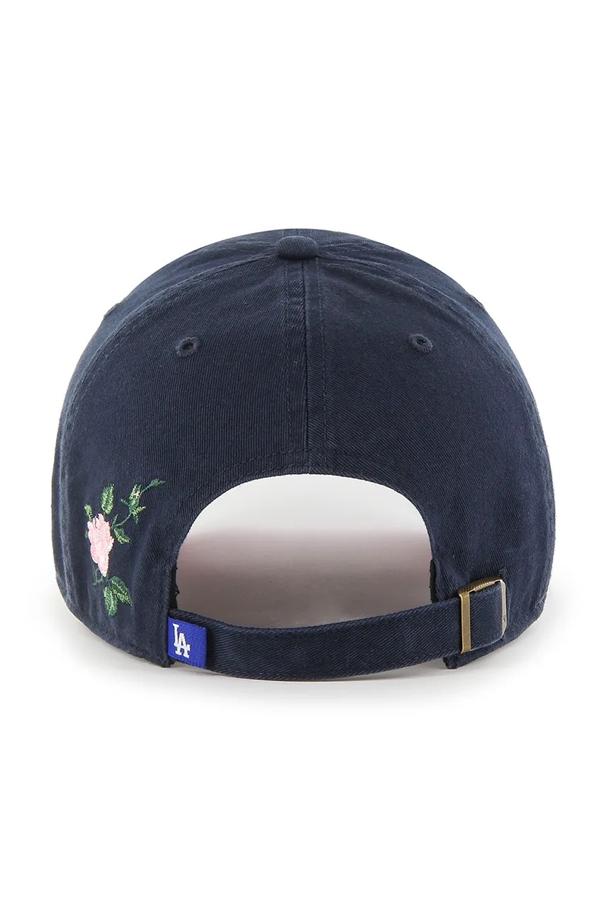 Хлопковая кепка 47 brand MLB Los Angeles Dodgers цвет синий B-THRNC12GWS-NY