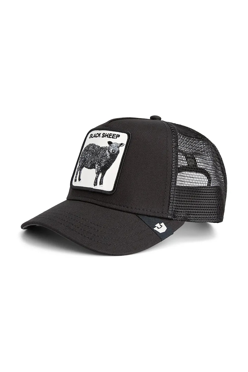 Goorin Bros șapcă de baseball din amestec de bumbac Black Sheep Trucker culoarea negru, 101-2457