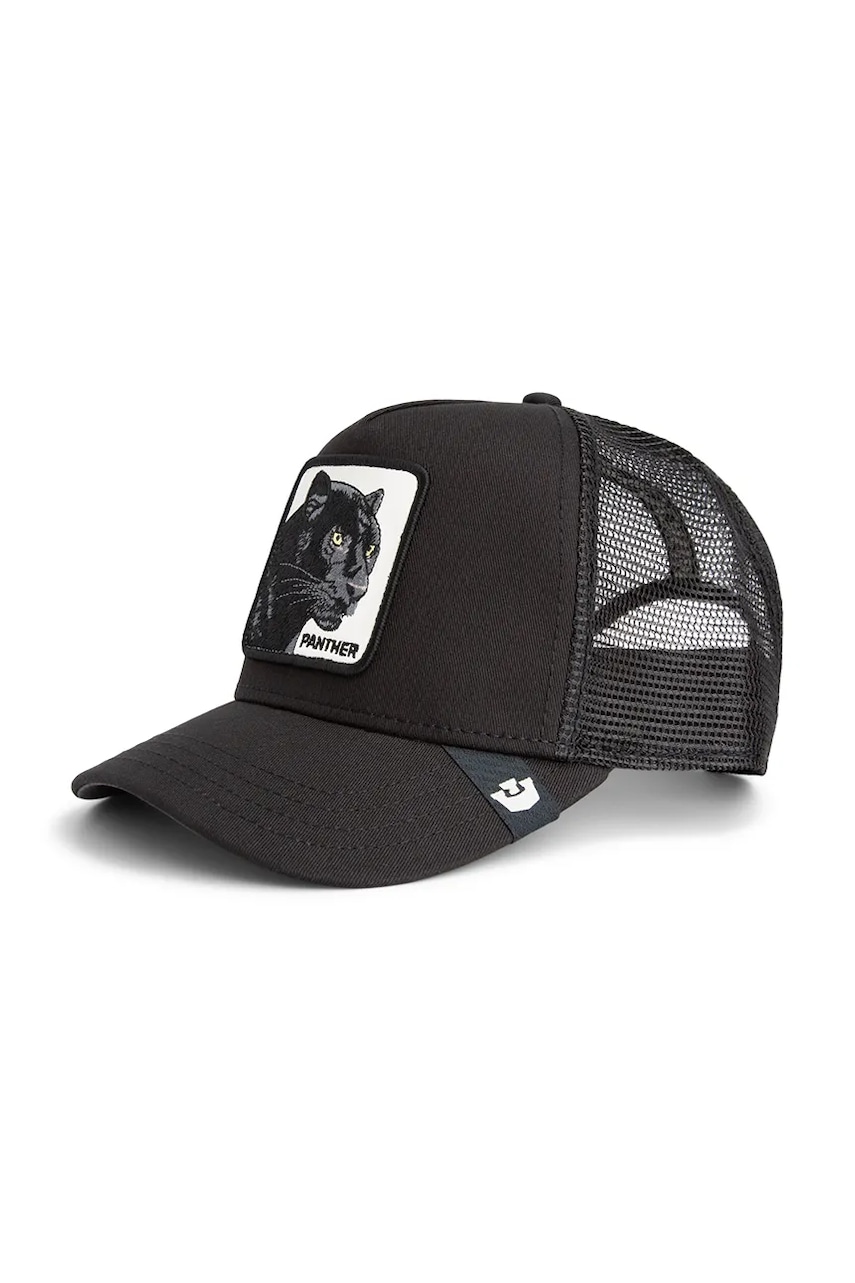 Goorin Bros șapcă de baseball din amestec de bumbac Panther Trucker culoarea negru, 101-2450