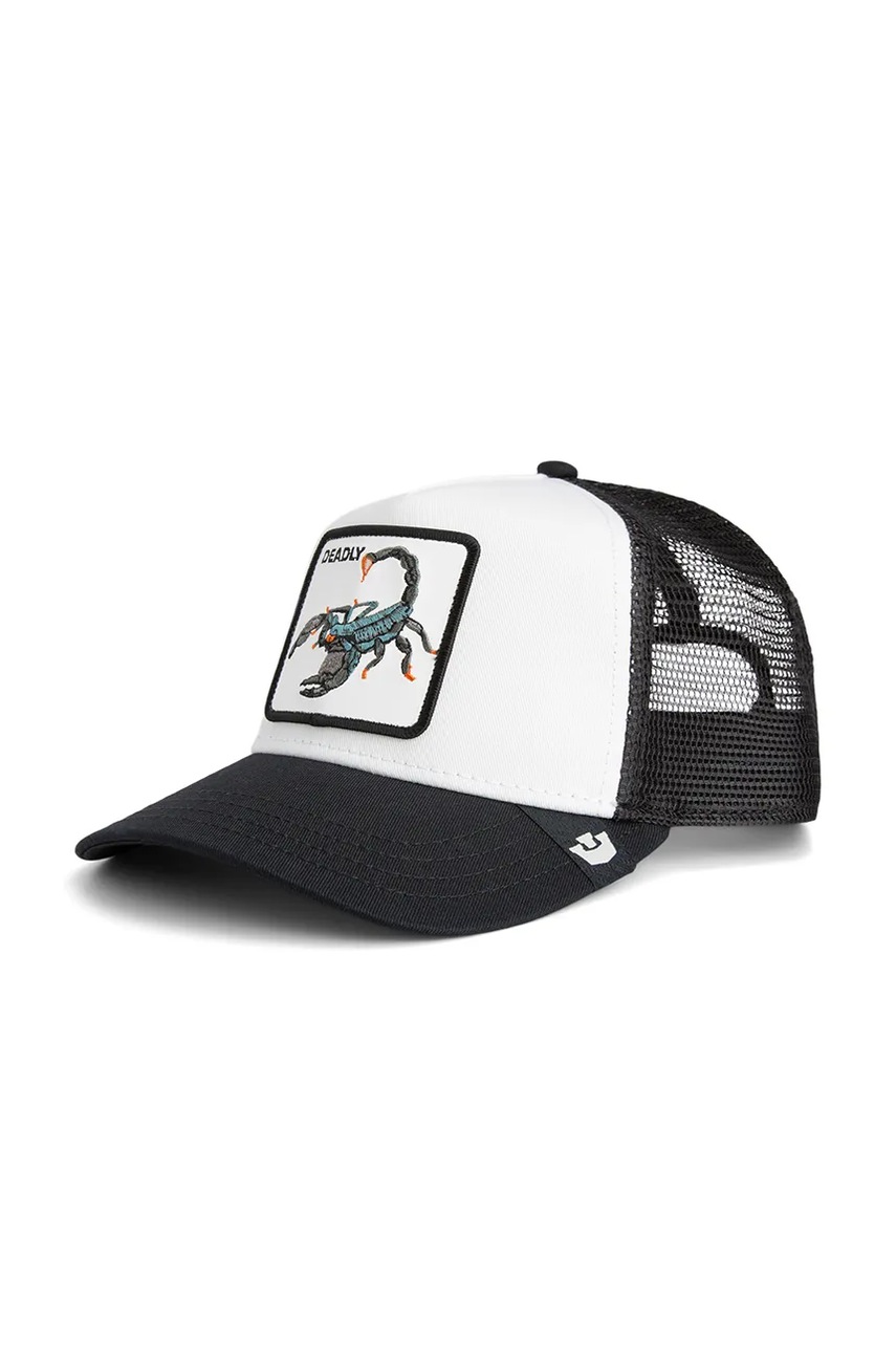 Goorin Bros șapcă de baseball din amestec de bumbac Deadly Trucker culoarea alb, 101-2372