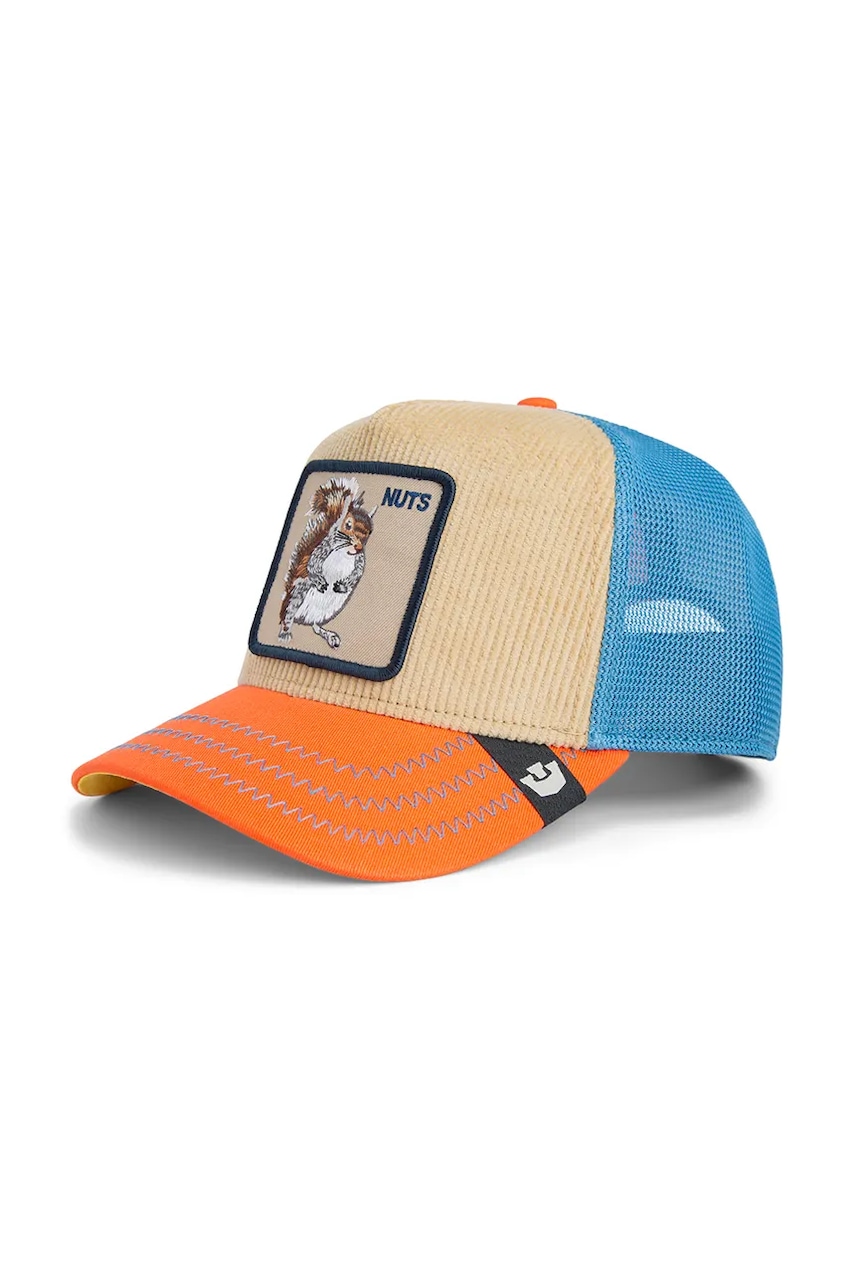 Goorin Bros șapcă de baseball din amestec de bumbac Nuts Remix culoarea portocaliu, 101-2598