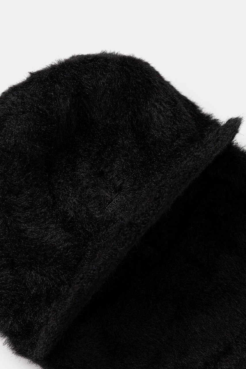 Μπαλακλάβα λαιμού Kangol FAUX FUR χρώμα: μαύρο, K5420.BK001 φωτογραφία