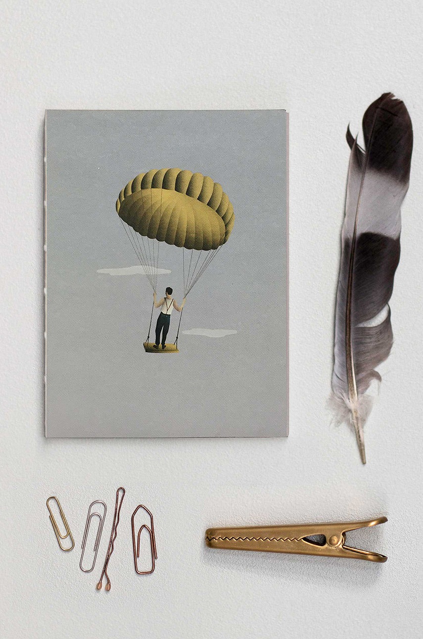 

Vissevasse Тефтер Man In The Sky 15x11 cm, Многоцветен