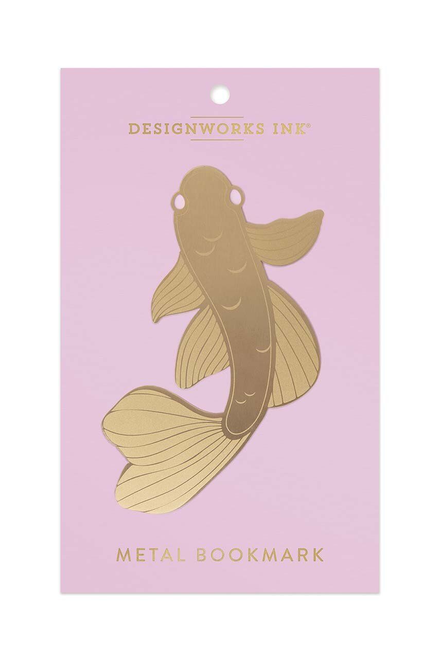 Záložka do knih Designworks Ink Koi Fish - vícebarevná -  Kov