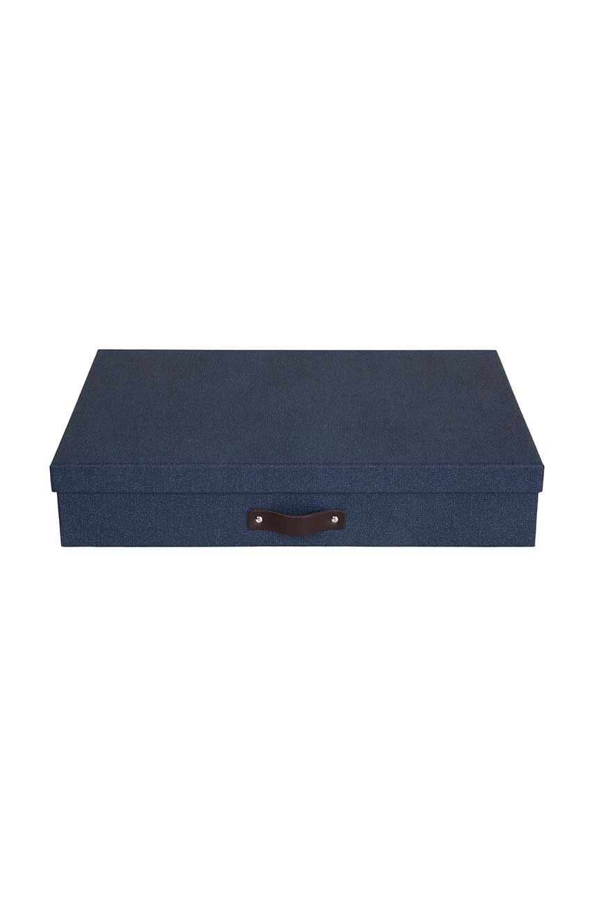 Úložný box Bigso Box of Sweden - námořnická modř -  Dřevo