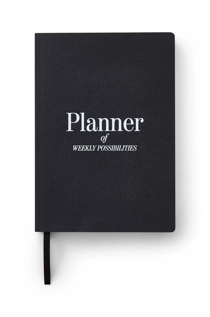 Týdenní plánovač Printworks Weekly Planner - černá - Papír