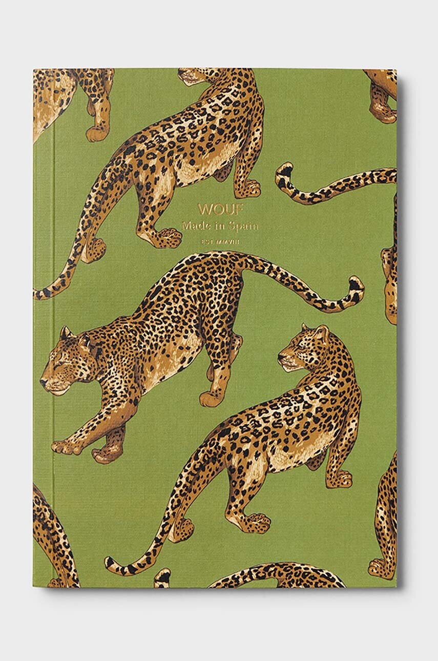 WOUF caiet Olive Leopard A5