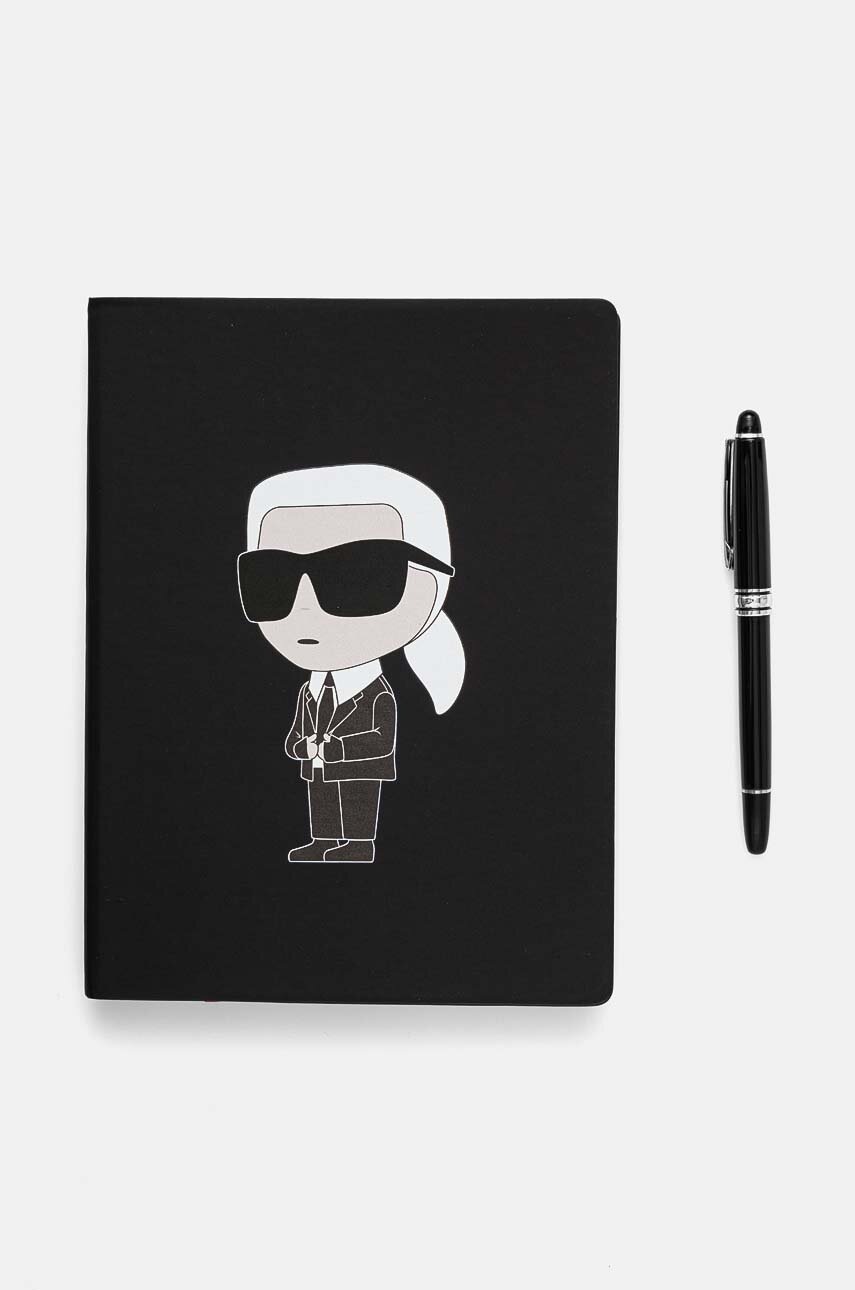 

Тефтер и химикалка Karl Lagerfeld 245W4003, Черен