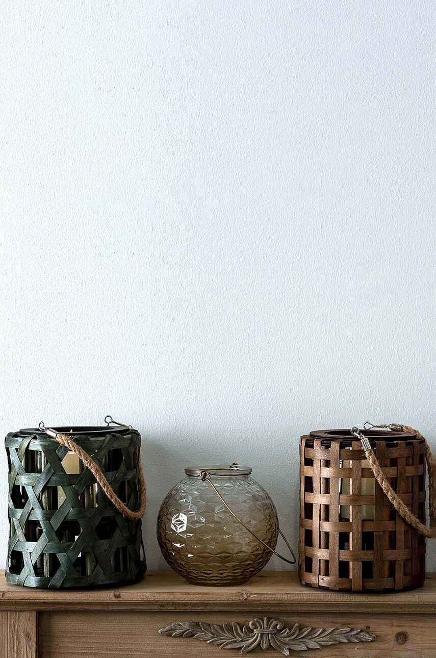 Φαναράκι Bizzotto Thai 18 x 20 cm χρώμα: καφέ, 0 φωτογραφία