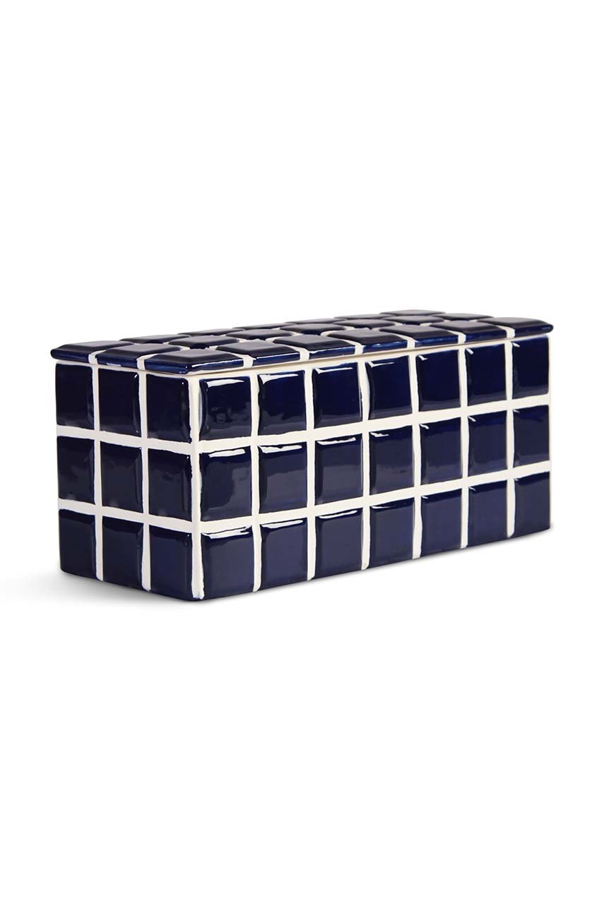 

&k amsterdam Декоративная ваза Tile Blue