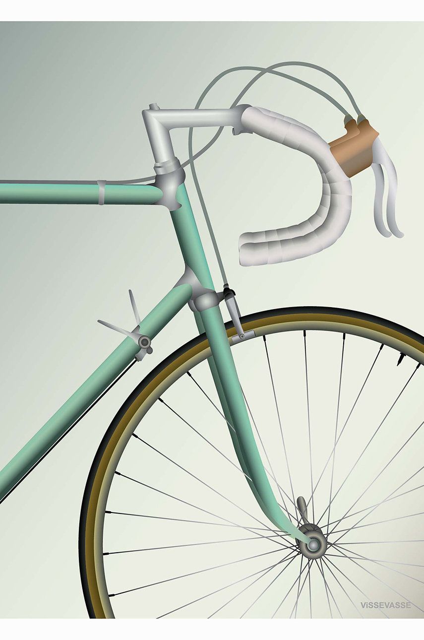 Vissevasse Plakát Racing Bicycle 50x70 cm - vícebarevná -  Papír