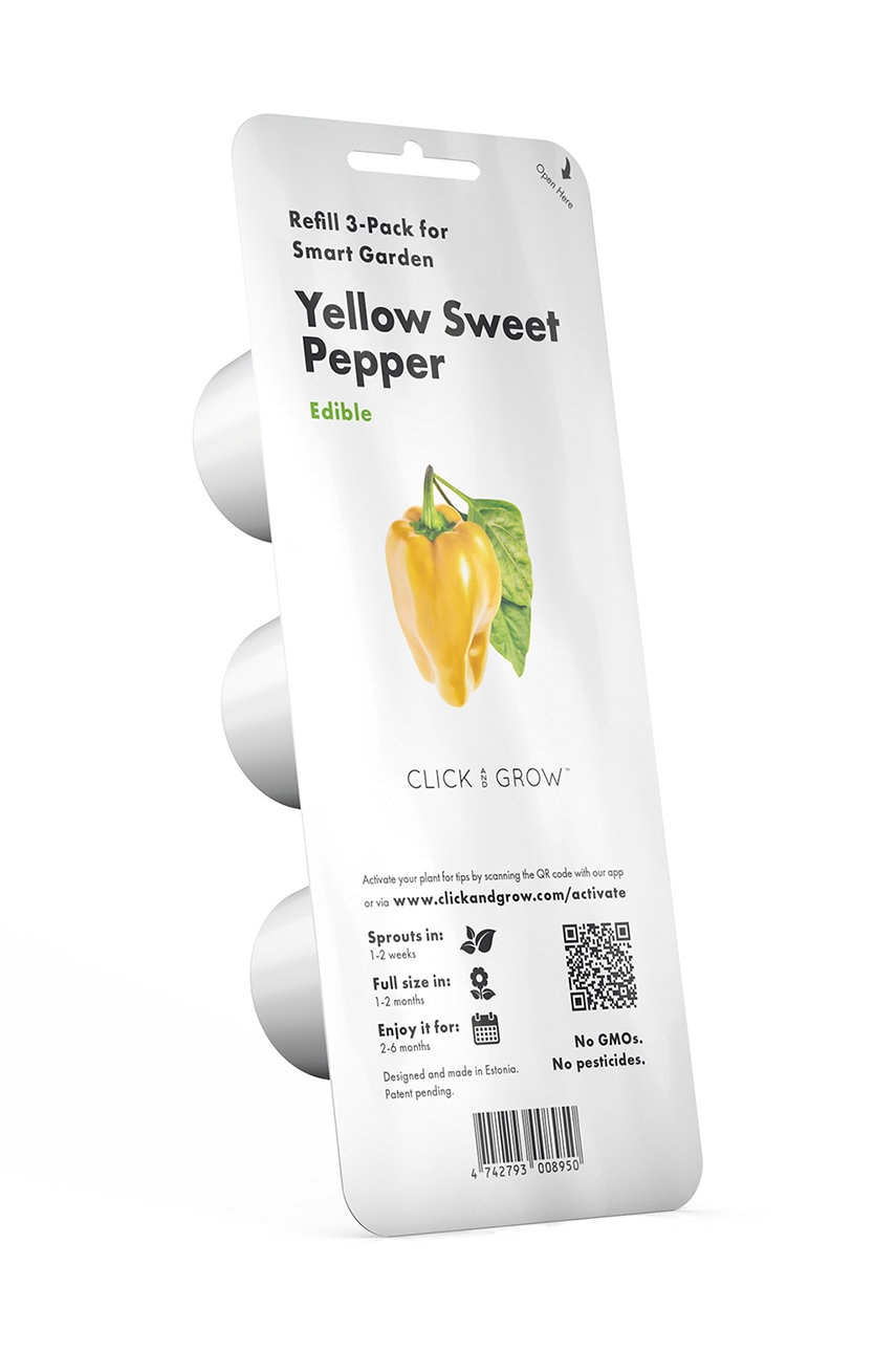 Click & grow insertie de seminte Żółta słodka papryka