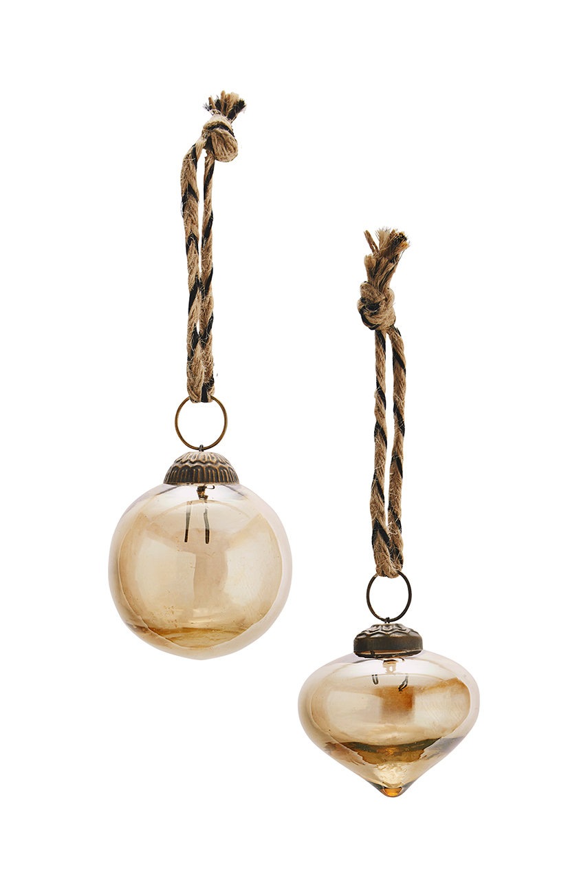 

Madam Stoltz Комплект топки за елха (2 броя), Кафяв