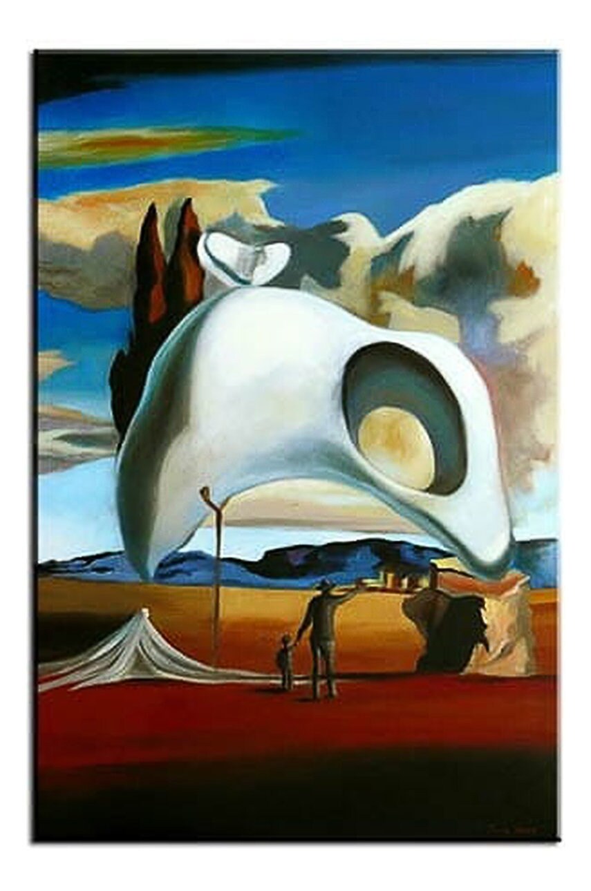 

Картина с маслени бои Salvador Dali Atavistic Ruins after the Rain, Многоцветен