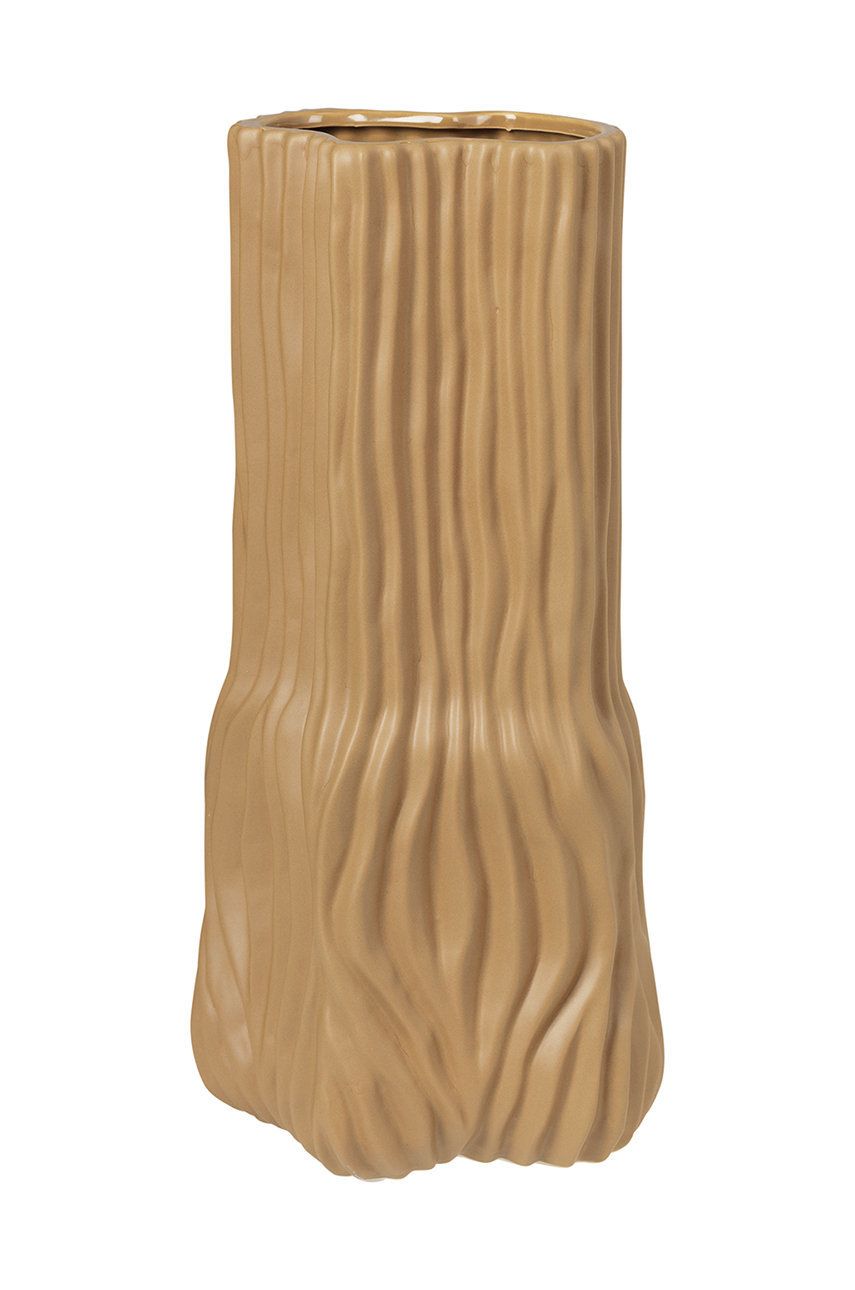 Dekorativní váza Broste Copenhagen Magny - hnědá -  Kamenina