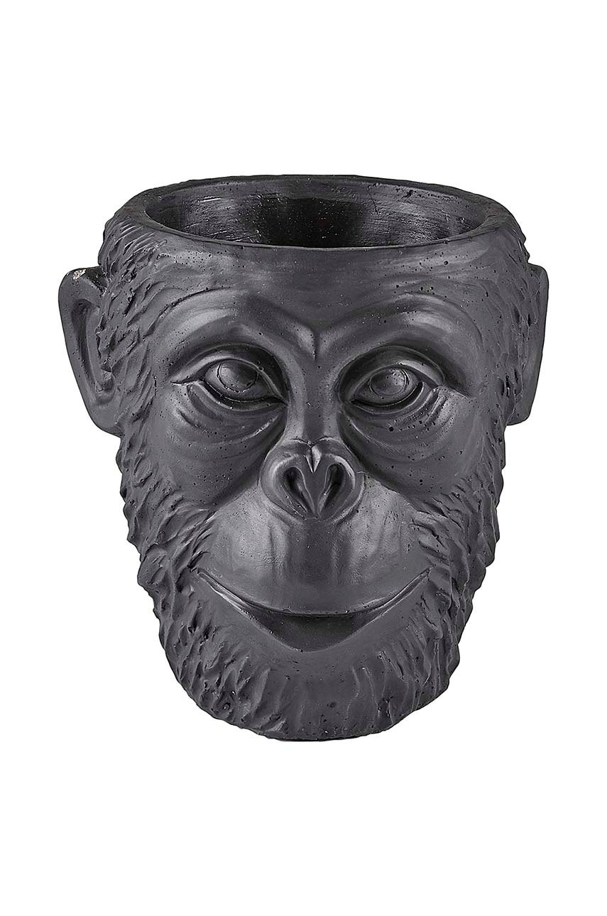 

Кашпа Villa Collection Calbe Gorilla, Черен