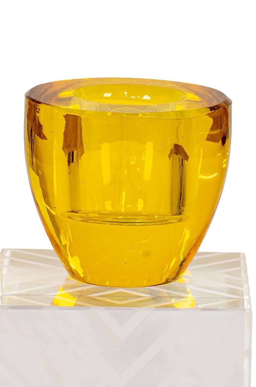 House Nordic sfesnic decorativ In Amber/clear