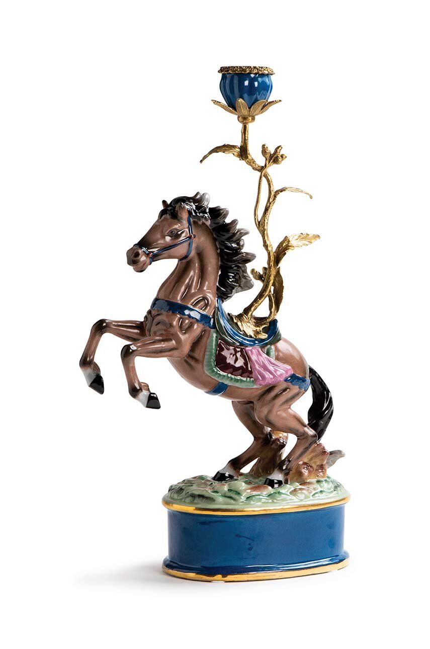 Dekorativní svícen &k amsterdam Horse - vícebarevná -  Mosaz