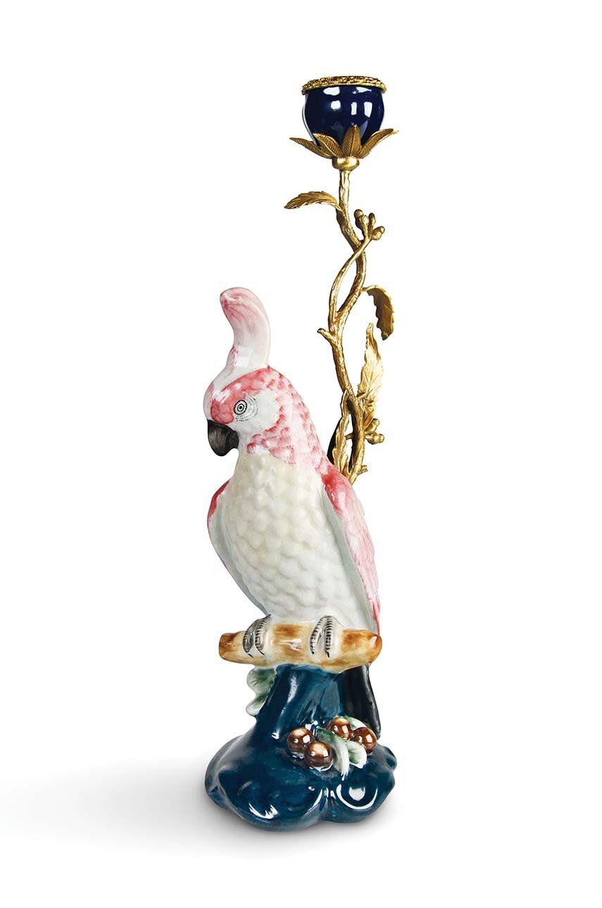 &k amsterdam dekoratív gyertyatartó cockatoo