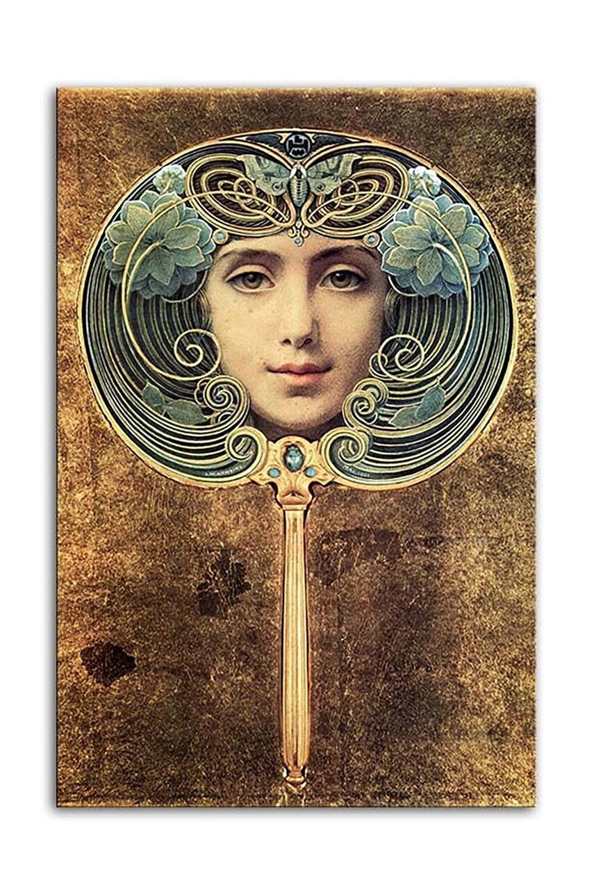 reproducere Louis Welden Hawkins, Face in Mirror 50 x 70 cm