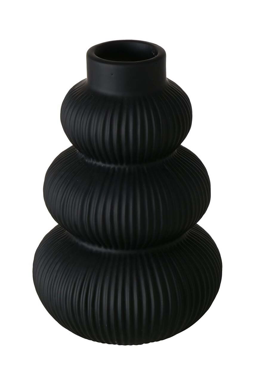 Dekorativní váza Boltze Maurice - černá - Kamenina
