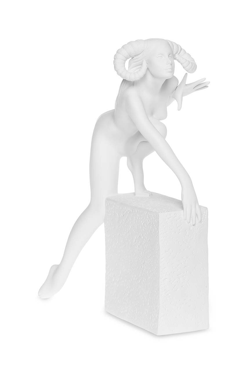 Dekorativní figurka Christel 25 cm Beran - bílá - Polyresin