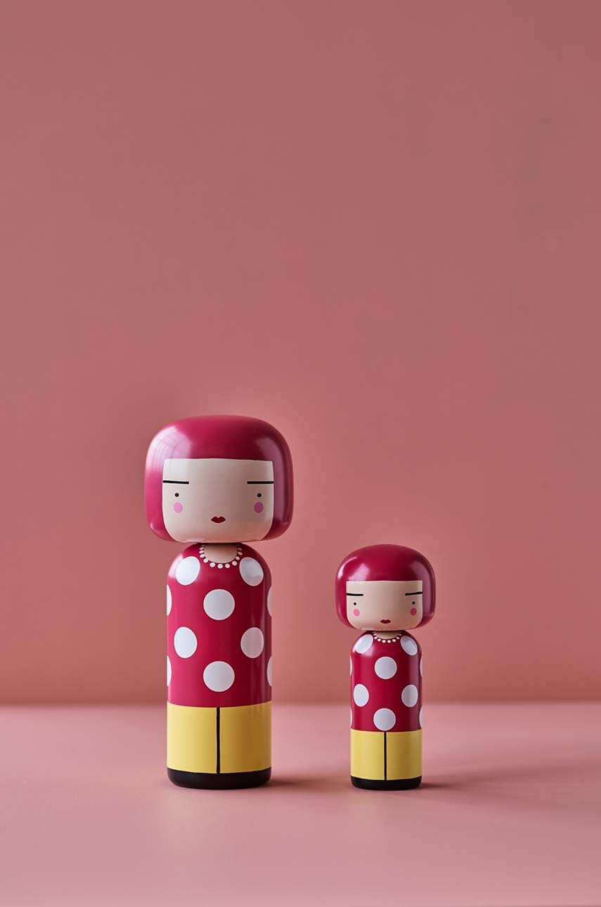 Κούκλα kokeshi Lucie Kaas Dot Alder Wood φωτογραφία