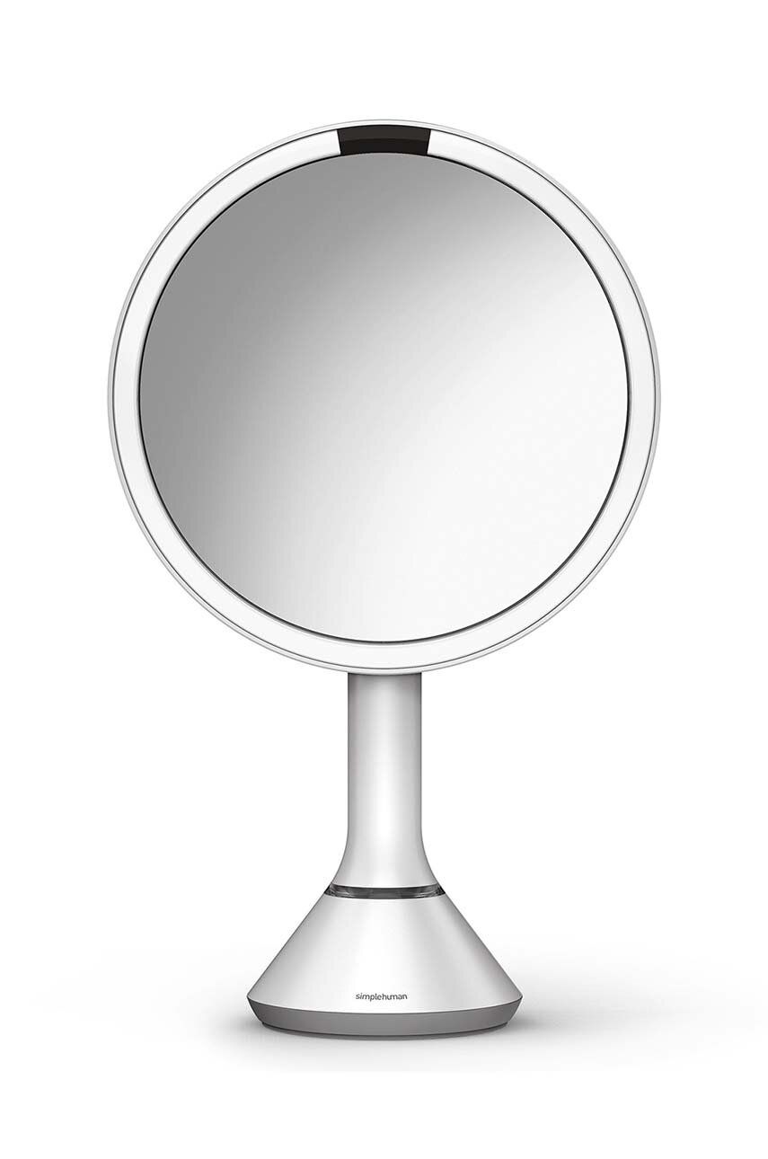 Zrcadlo s LED osvětlením Simplehuman Sensor Mirror W Brightness Control - bílá - Nerezová ocel