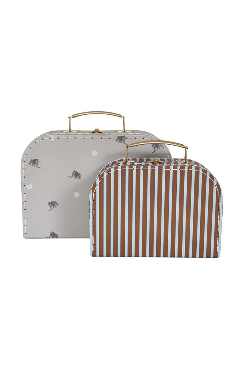 Kufr OYOY Mini Suitcase Elephant 2-pack