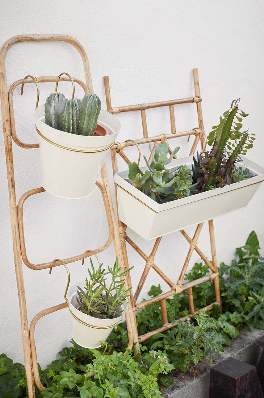 Obal na květináč s uchem Madam Stoltz 21 x 19 cm