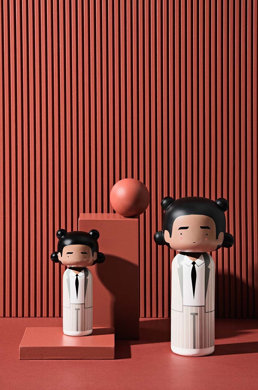 Lucie Kaas kokeshi baba Basquiat termék 2. képe