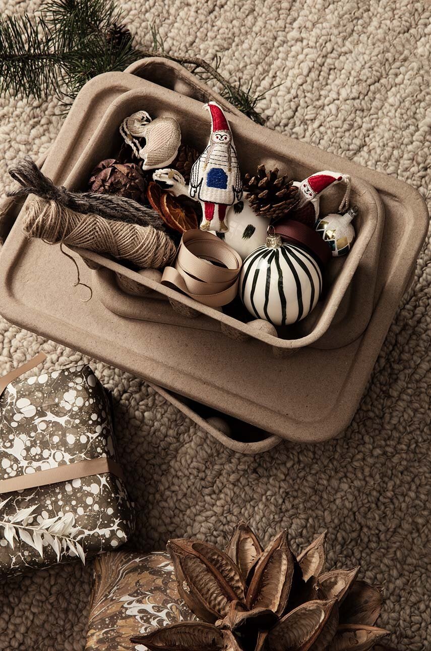 Κουτί αποθήκευσης ferm LIVING Paper Pulp Box L 2-pack φωτογραφία