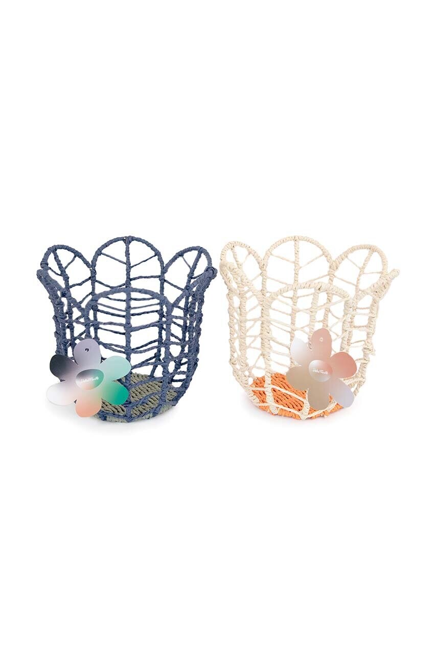 Helio Ferretti tároló kosár Wicker Flower termék 2. képe