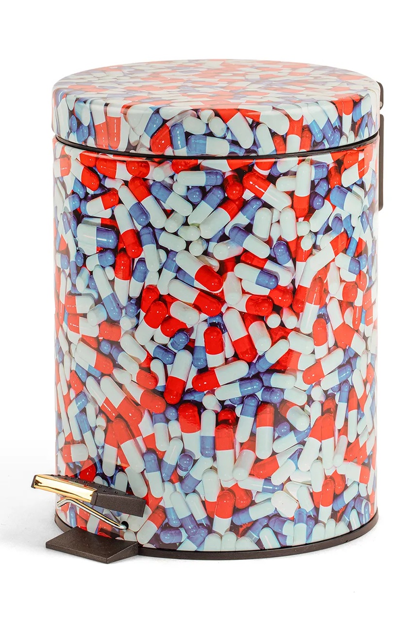 Κάδος σκουπιδιών Seletti Toiletpaper 5 L χρώμα: πολύχρωμο φωτογραφία