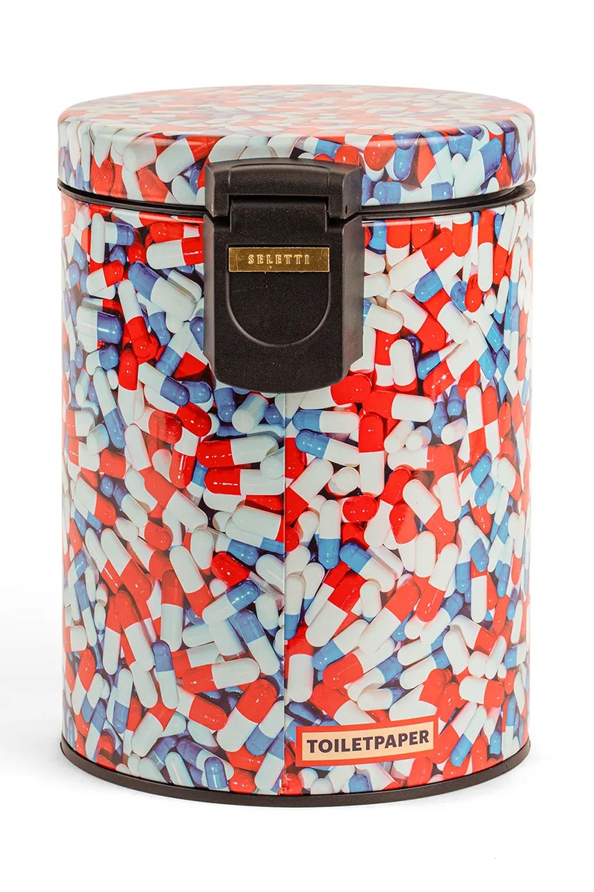 Κάδος σκουπιδιών Seletti Toiletpaper 5 L χρώμα: πολύχρωμο φωτογραφία