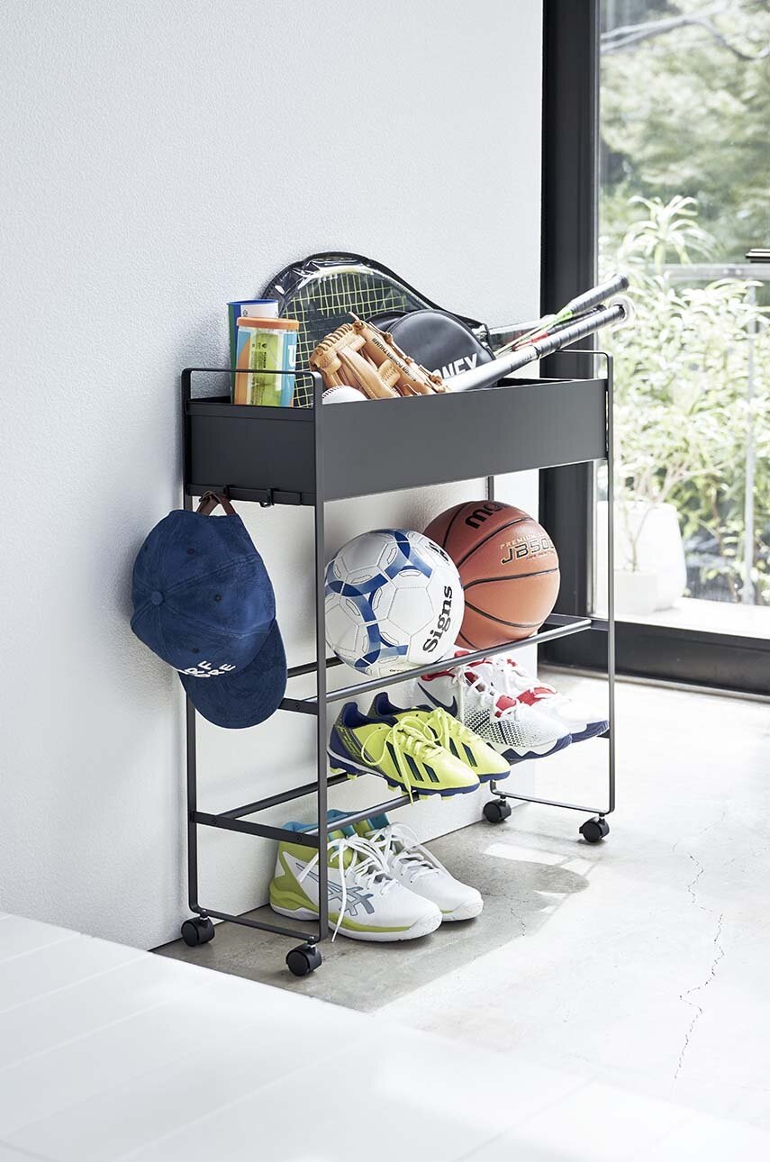 Κινητό καροτσάκι αποθήκευσης Yamazaki Tower φωτογραφία