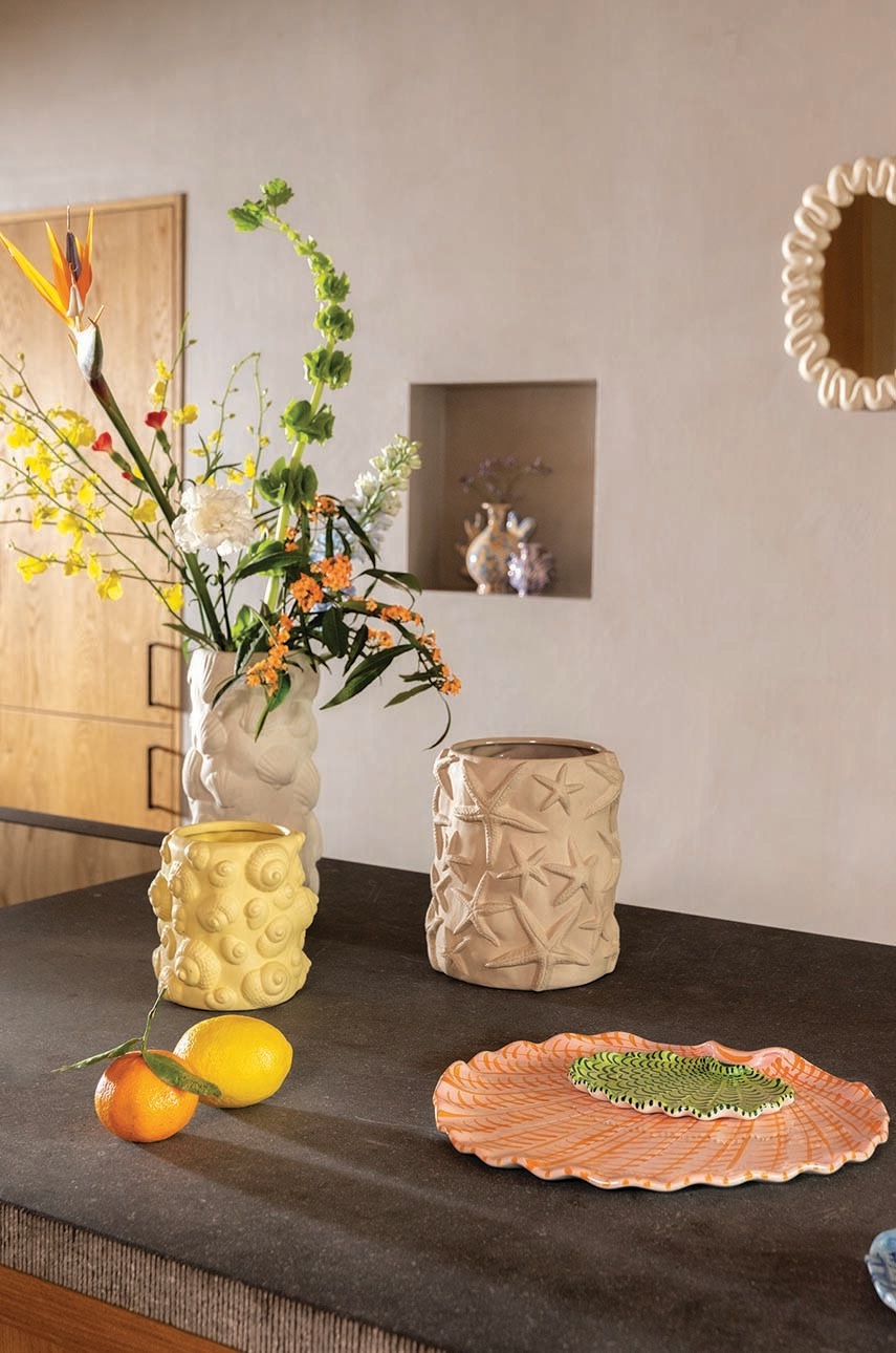 Καθρέφτης τοίχου &k amsterdam Mirror Dribble White φωτογραφία