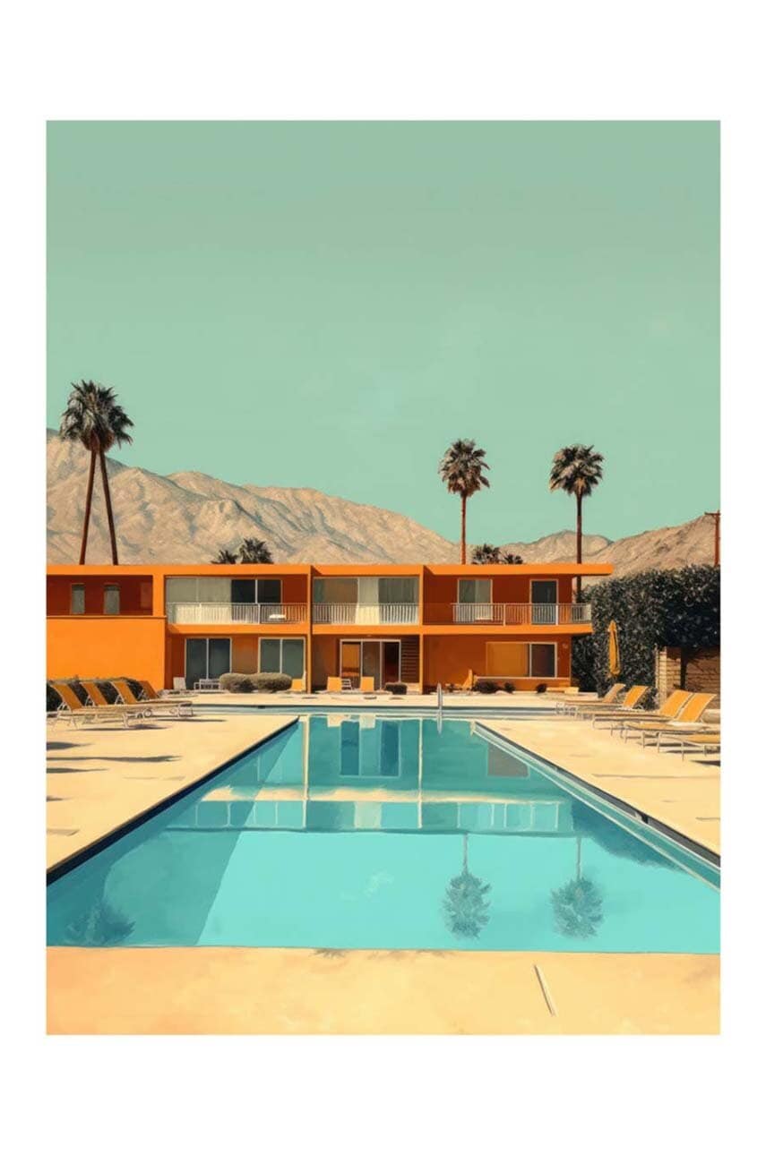 HARTMAN poster cu artă AI Villa California 05 27,94 x 35,56 cm HARTMAN poster cu artă AI Villa California 05 27,94 x 35,56 cm