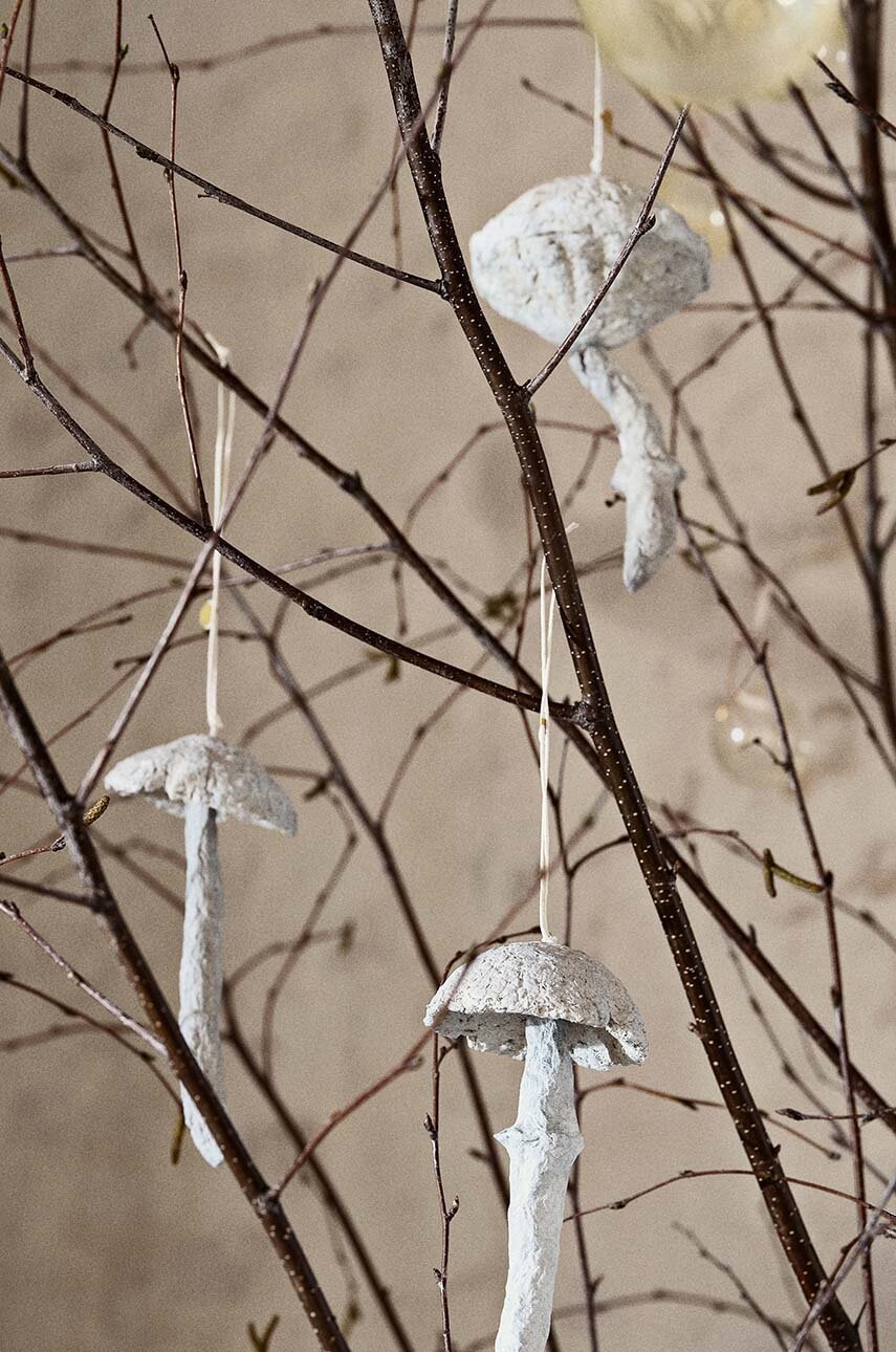 Σύνολο διακοσμήσεων διακοπών ferm LIVING Mushroom Ornaments 4-pack φωτογραφία