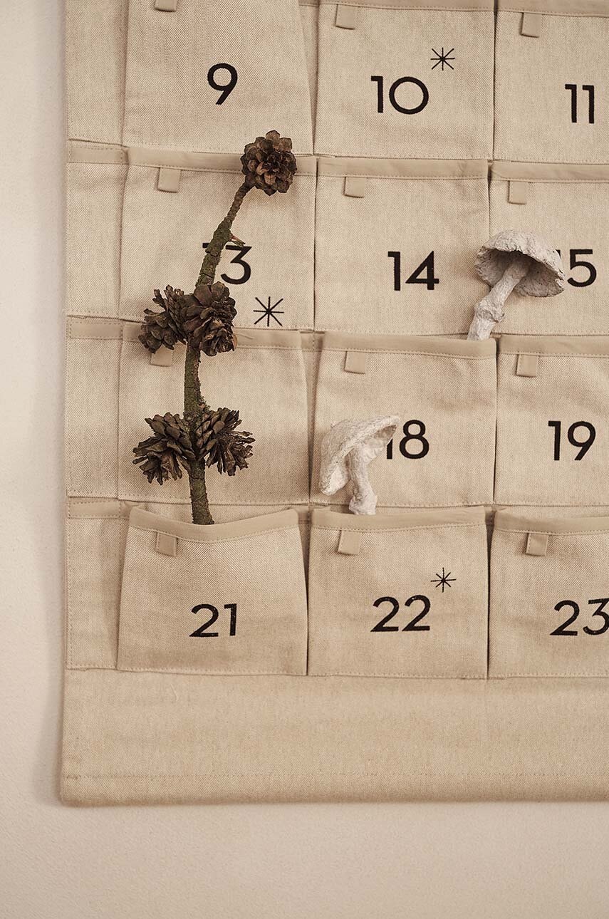 Sada sviatočných dekorácií ferm LIVING Mushroom Ornaments 4-pak
