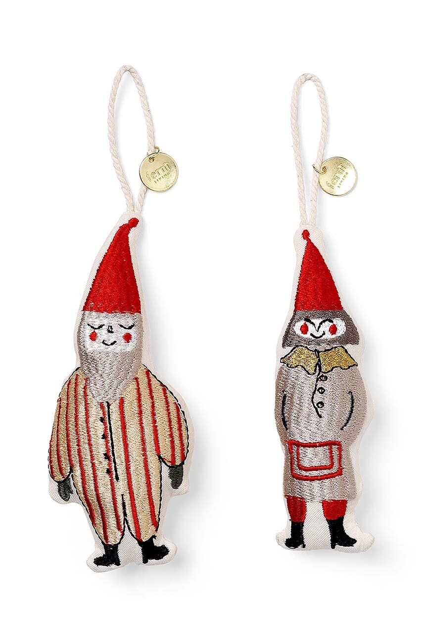 

Комплект коледна украса ferm LIVING Elf Pair (2 броя), Многоцветен