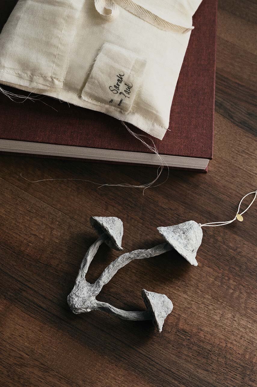 Vianočná dekorácia ferm LIVING Mushroom Ornament