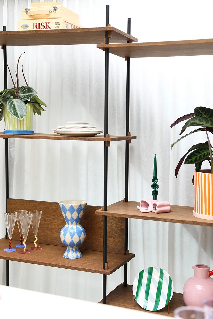 Διακοσμητικό κηροπήγιο &k amsterdam ribbon pink χρώμα: ροζ φωτογραφία