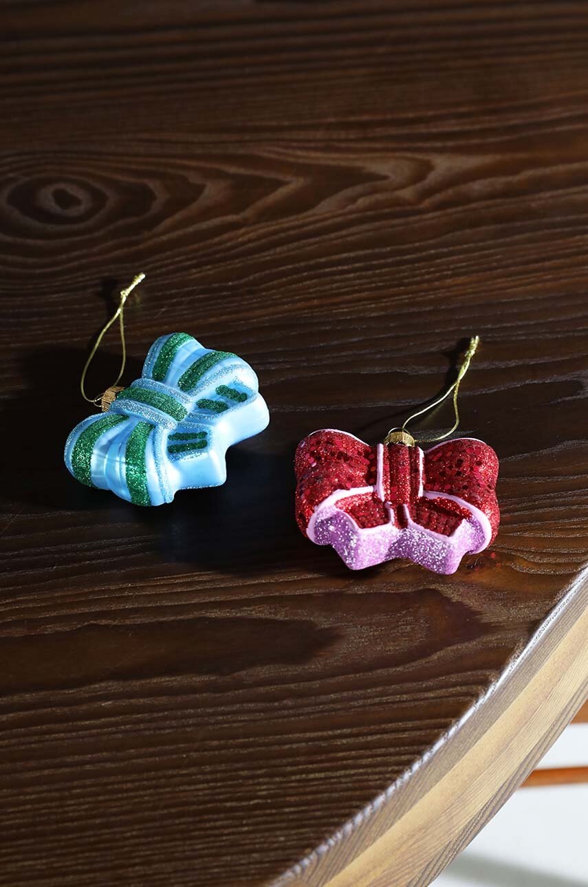 Χριστουγεννιάτικο δέντρο μπιχλιμπίδι &k amsterdam Ornament Ribbon Blue φωτογραφία