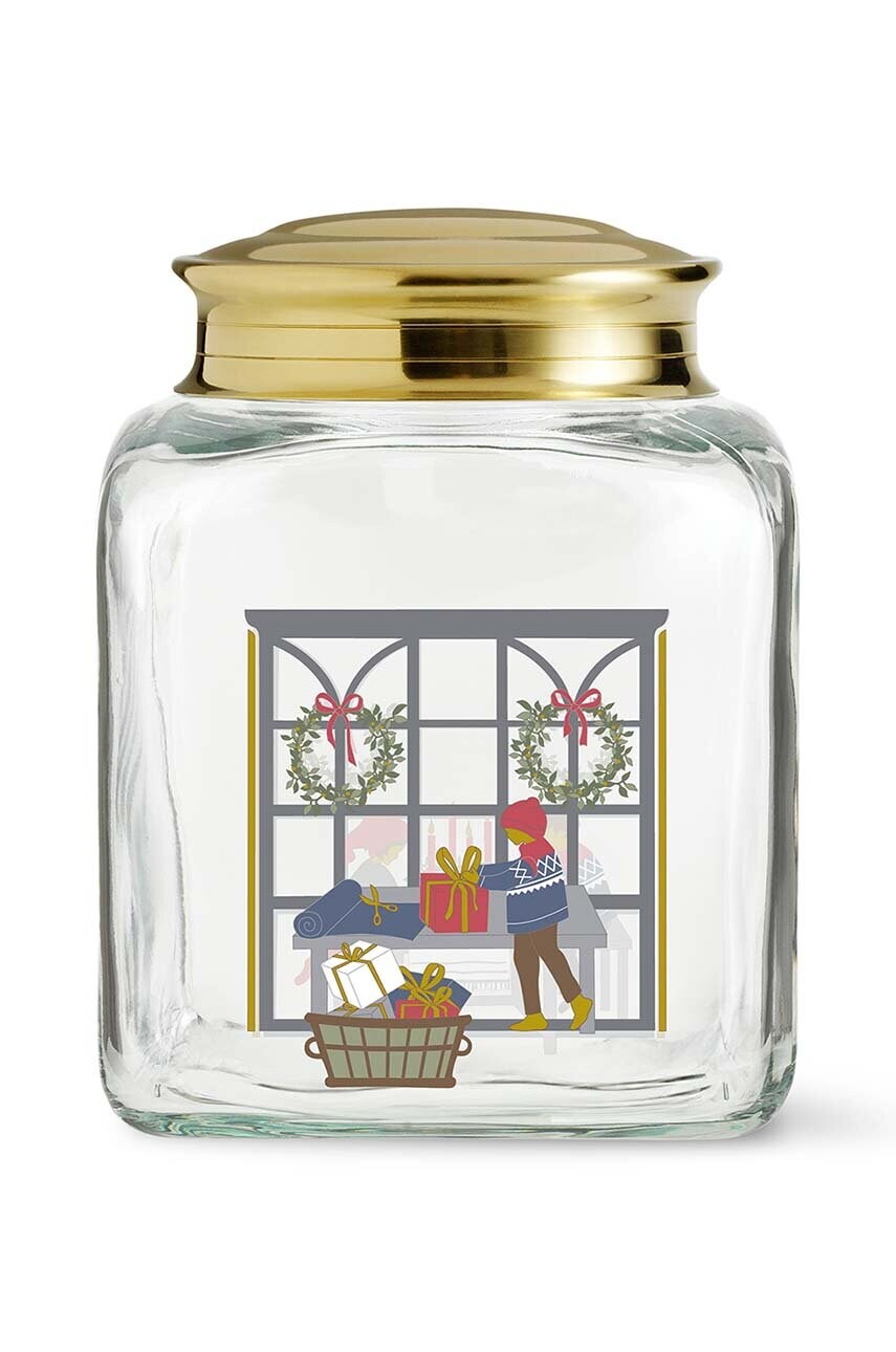Holmegaard tartály fedővel Christmas Biscuit Jar termék 2. képe