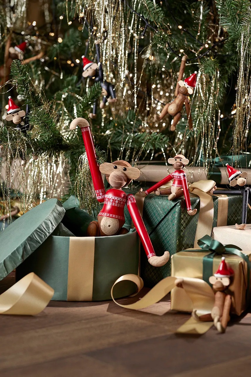 Διακοσμητική φιγούρα Kay Bojesen Monkey Christmas Jumper 2024 S φωτογραφία