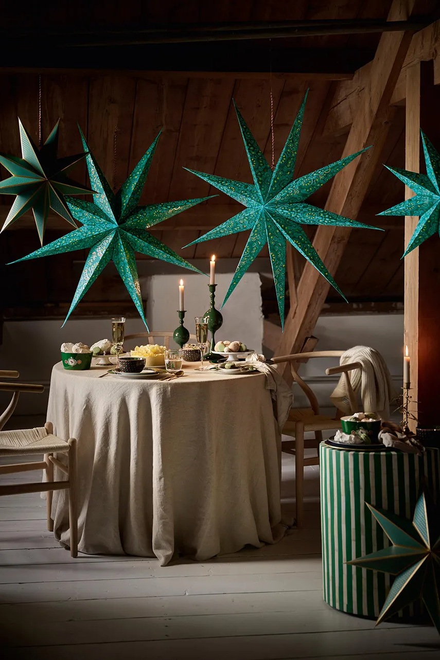 

Коледна украса Pip Studio Christmas Star Paper, Тюркоазен