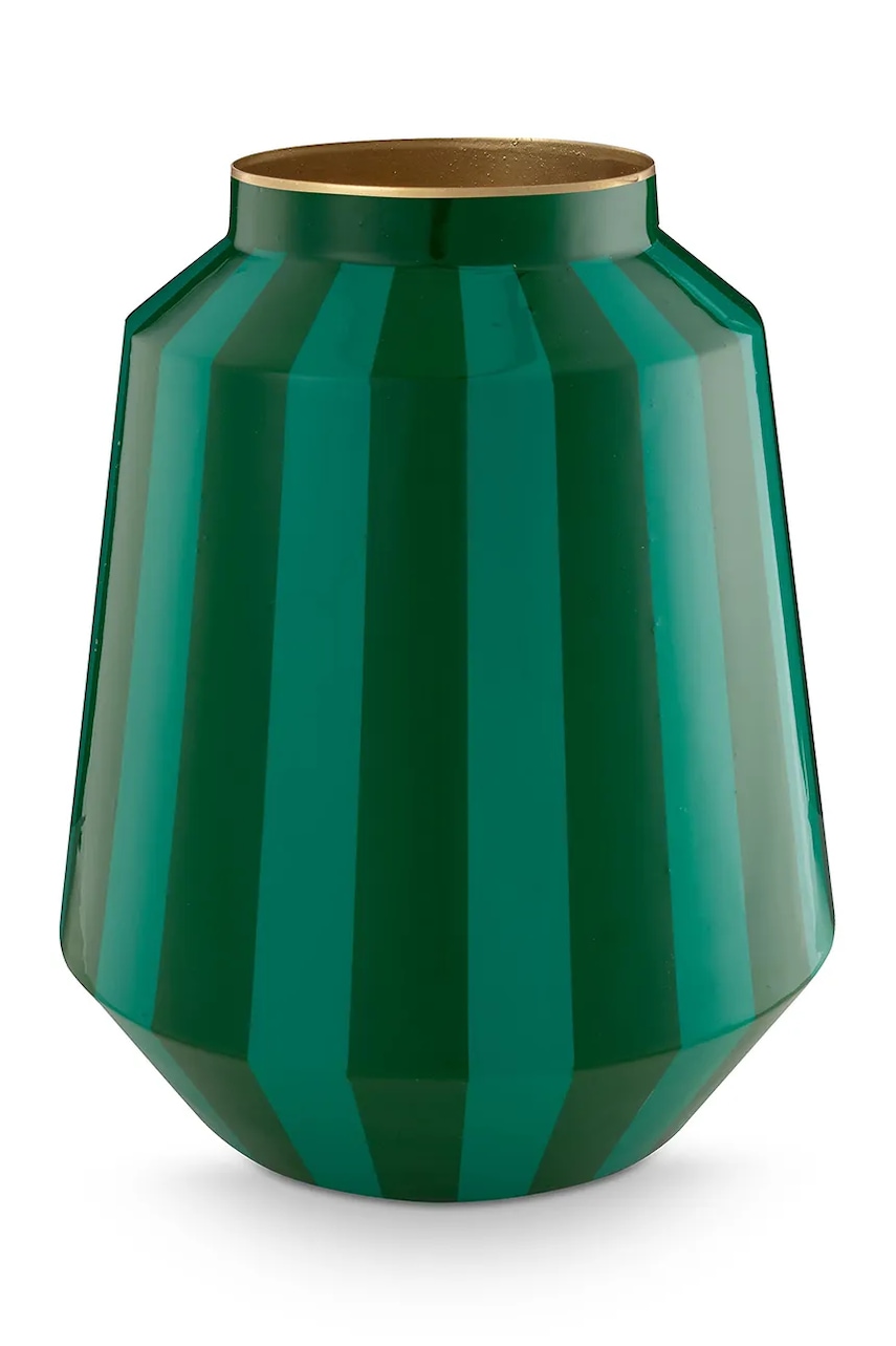 Pip Studio vaza decorativa Metal Stripes Green